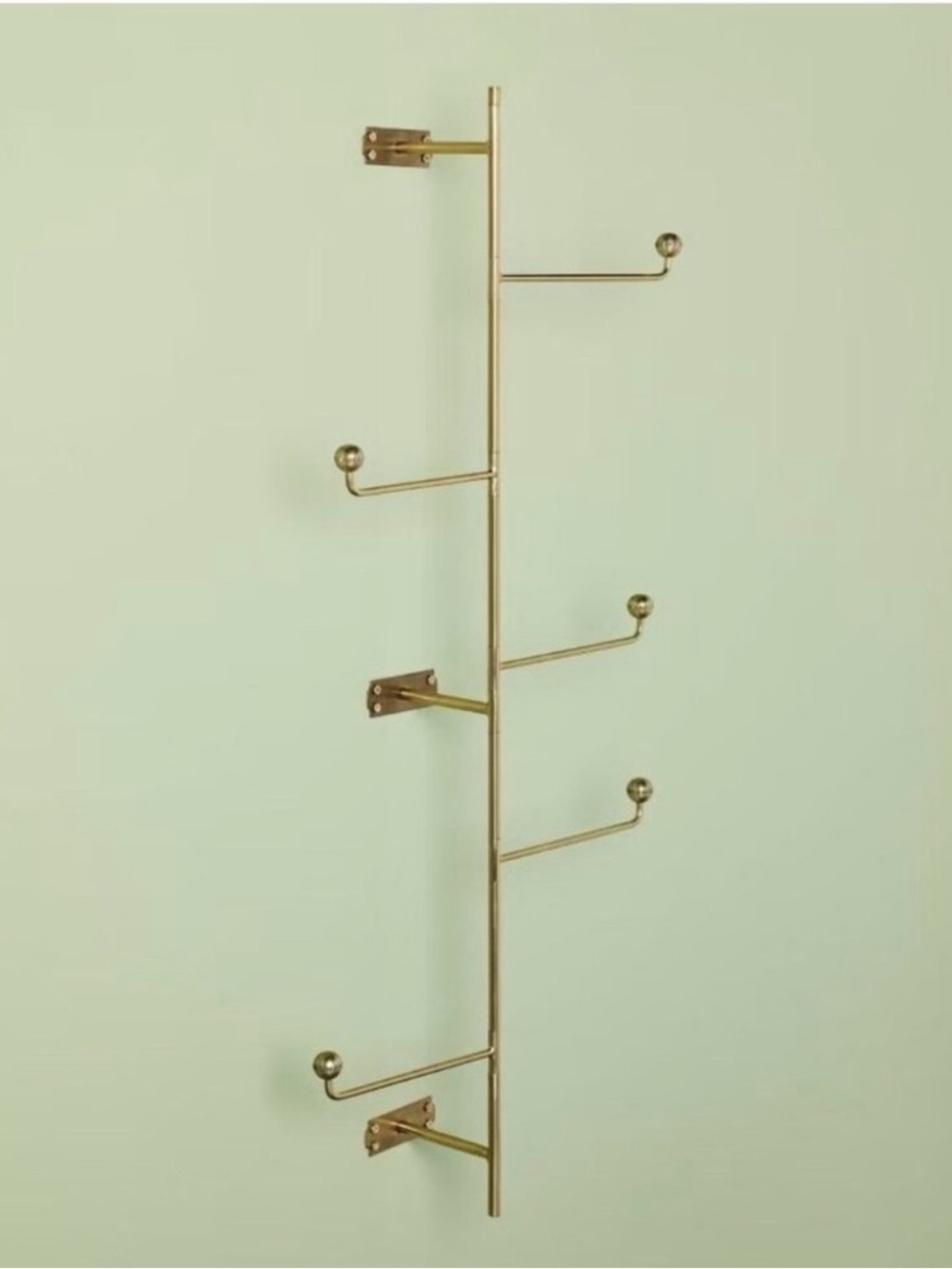 36" Brass Swivel Vertical Wall Hook Coat Towel Rack Hearth & Hand with Magnolia